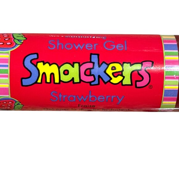 Vintage BONNE BELL Smackers STRAWBERRY SHOWER GEL 8 fl oz Bubble Font VERY RARE! - Picture 5 of 7